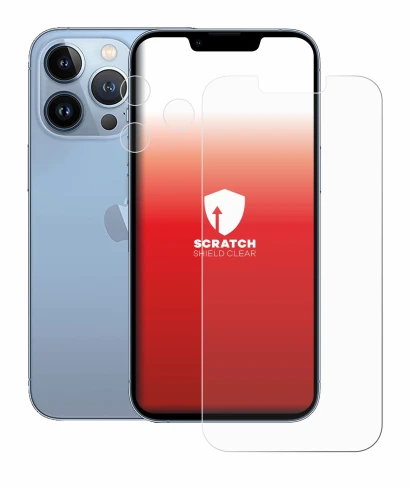 Imagen del dispositivo Apple iPhone 13 Pro (Frontal+Cámara) con una amplia variedad de protectores de pantalla.