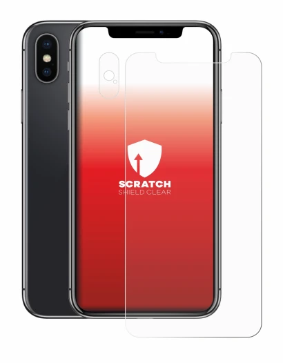 Imagen del dispositivo Apple iPhone X (Frontal+Cámara) con una amplia variedad de protectores de pantalla.