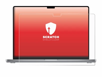 Imagen del dispositivo Apple MacBook Pro 16" 2021 con una amplia variedad de protectores de pantalla.