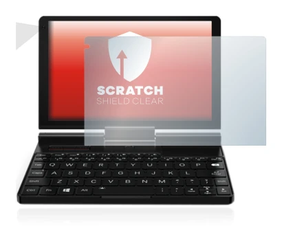 Imagen del dispositivo GPD Pocket 3 con una amplia variedad de protectores de pantalla.