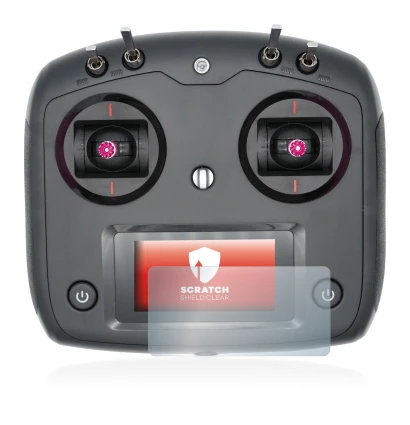 Imagen del dispositivo FlySky FS-i6S con una amplia variedad de protectores de pantalla.