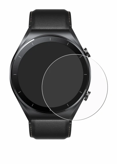 Imagen del dispositivo Xiaomi Watch S1 con una amplia variedad de protectores de pantalla.