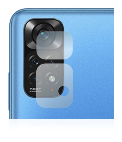Imagen del dispositivo Xiaomi Redmi Note 11 (SÓLO Cámara) con una amplia variedad de protectores de pantalla.