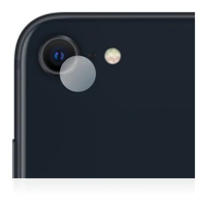 Imagen del dispositivo Apple iPhone SE 3 2022 (SÓLO Cámara) con una amplia variedad de protectores de pantalla.