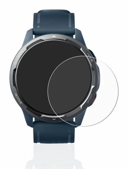 Imagen del dispositivo Xiaomi Watch S1 Active con una amplia variedad de protectores de pantalla.