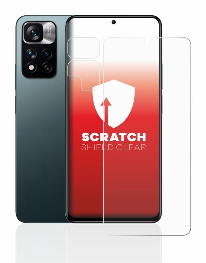 Imagen del dispositivo Xiaomi Redmi Note 11 Pro+ 5G (Frontal+Cámara) con una amplia variedad de protectores de pantalla.