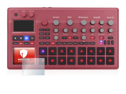 Imagen del dispositivo KORG electribe Sampler con una amplia variedad de protectores de pantalla.