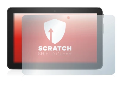 Imagen del dispositivo Amazon Fire 7 2022 con una amplia variedad de protectores de pantalla.