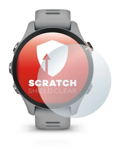 Imagen del dispositivo Garmin Forerunner 255S con una amplia variedad de protectores de pantalla.
