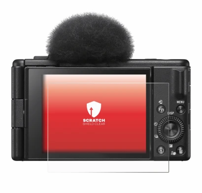 Imagen del dispositivo Sony ZV-1F con una amplia variedad de protectores de pantalla.