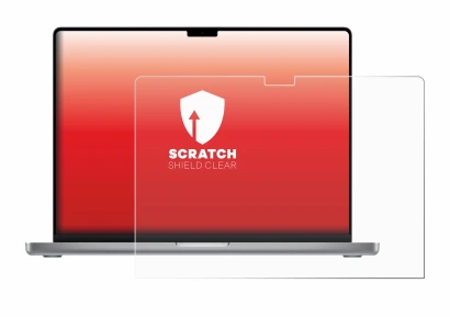 Imagen del dispositivo Apple MacBook Pro 16" 2023 con una amplia variedad de protectores de pantalla.