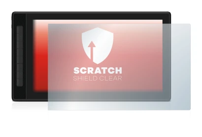 Imagen del dispositivo Huion Kamvas Pro 16 (2.5K) con una amplia variedad de protectores de pantalla.
