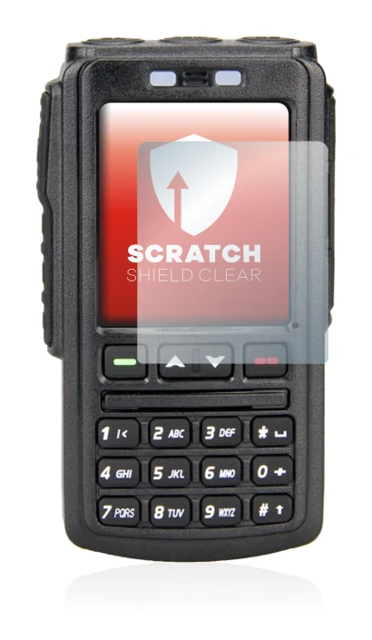 Imagen del dispositivo AnyTone BT-01 con una amplia variedad de protectores de pantalla.