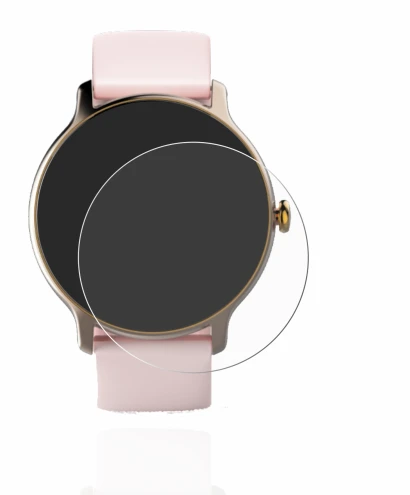 Imagen del dispositivo Hama Fit Watch 4910 con una amplia variedad de protectores de pantalla.