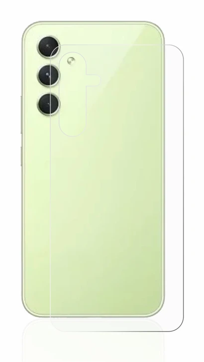 Imagen del dispositivo Samsung Galaxy A54 5G (Trasero) con una amplia variedad de protectores de pantalla.
