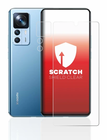 Imagen del dispositivo Xiaomi 12T (Frontal+Cámara) con una amplia variedad de protectores de pantalla.
