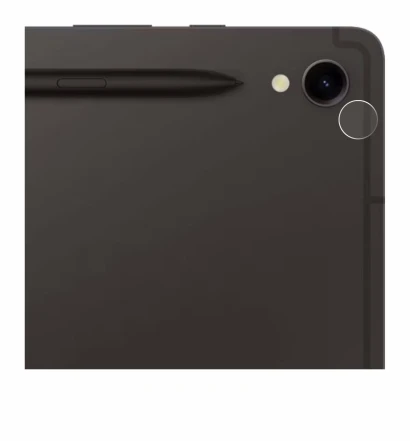 Imagen del dispositivo Samsung Galaxy Tab S9 5G (SÓLO Cámara) con una amplia variedad de protectores de pantalla.