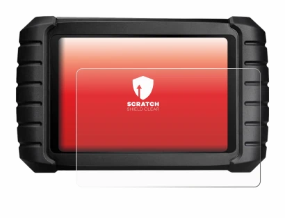 Imagen del dispositivo iCarsoft CR Max con una amplia variedad de protectores de pantalla.