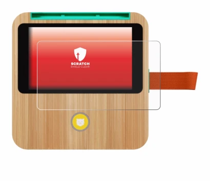 Imagen del dispositivo tigerbox Touch Plus con una amplia variedad de protectores de pantalla.