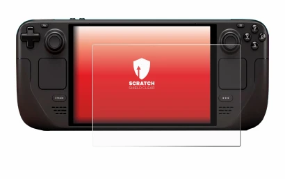 Imagen del dispositivo Valve Steam Deck OLED con una amplia variedad de protectores de pantalla.