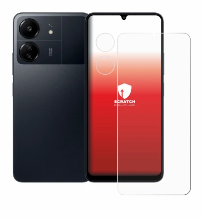 Imagen del dispositivo Xiaomi Poco C65 (Frontal+Cámara) con una amplia variedad de protectores de pantalla.