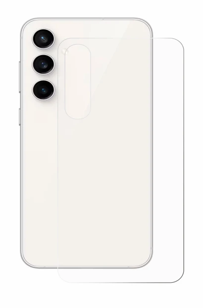 Imagen del dispositivo Samsung Galaxy S23 FE (Trasero) con una amplia variedad de protectores de pantalla.