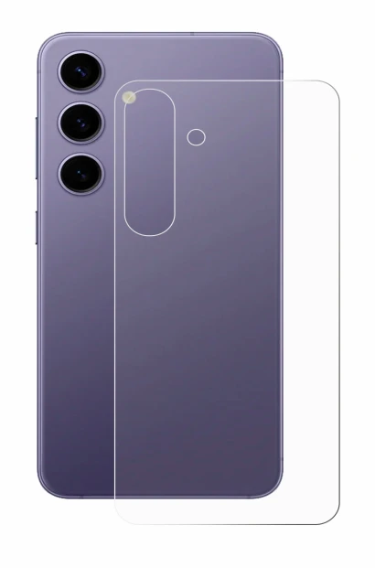 Imagen del dispositivo Samsung Galaxy S24 (Trasero) con una amplia variedad de protectores de pantalla.