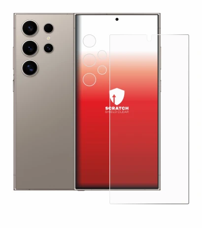 Imagen del dispositivo Samsung Galaxy S24 Ultra (case-friendly) (Frontal+Cámara) con una amplia variedad de protectores de pan