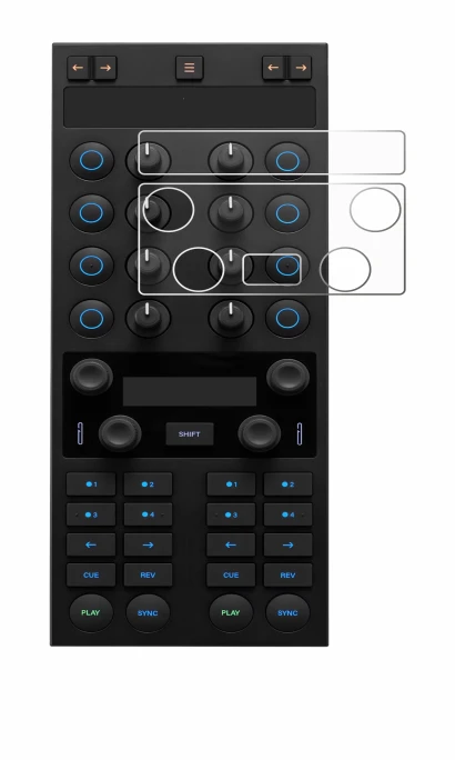 Imagen del dispositivo Native Instruments Traktor Kontrol X1 MK3 con una amplia variedad de protectores de pantalla.