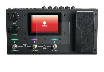 Imagen del dispositivo Headrush MX5 con una amplia variedad de protectores de pantalla.