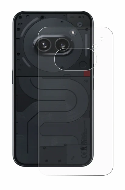 Imagen del dispositivo Nothing Phone (2a) (Trasero) con una amplia variedad de protectores de pantalla.