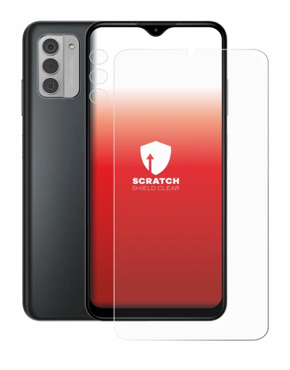 Imagen del dispositivo Nokia G42 5G (Frontal+Cámara) con una amplia variedad de protectores de pantalla.