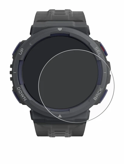 Imagen del dispositivo Amazfit Active Edge con una amplia variedad de protectores de pantalla.