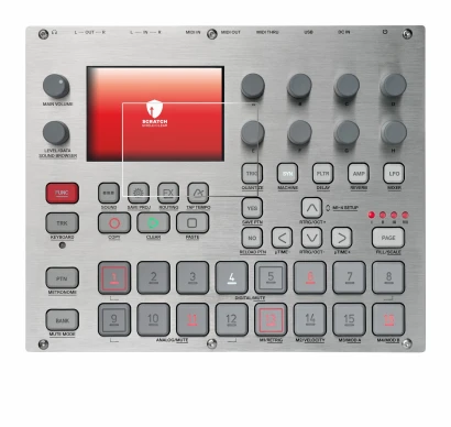 Imagen del dispositivo Elektron Syntakt E25 Remix Edition con una amplia variedad de protectores de pantalla.