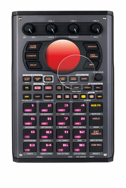 Imagen del dispositivo Roland SP-404MKII con una amplia variedad de protectores de pantalla.