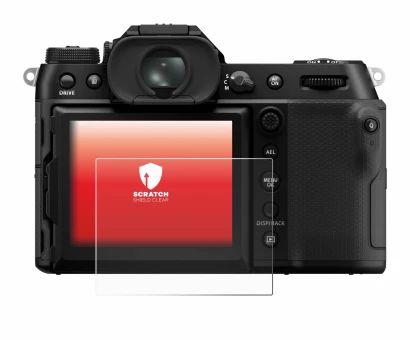Imagen del dispositivo Fujifilm GFX100S II con una amplia variedad de protectores de pantalla.