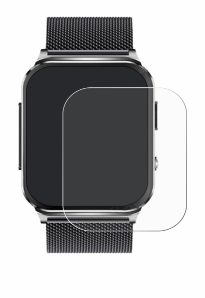 Imagen del dispositivo Kardena Care Pro 2 (rectangular) con una amplia variedad de protectores de pantalla.