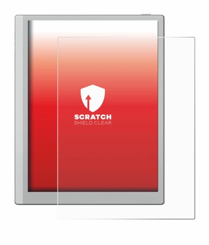 Imagen del dispositivo Boox Go 10.3 con una amplia variedad de protectores de pantalla.