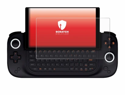 Imagen del dispositivo Ayaneo Slide con una amplia variedad de protectores de pantalla.