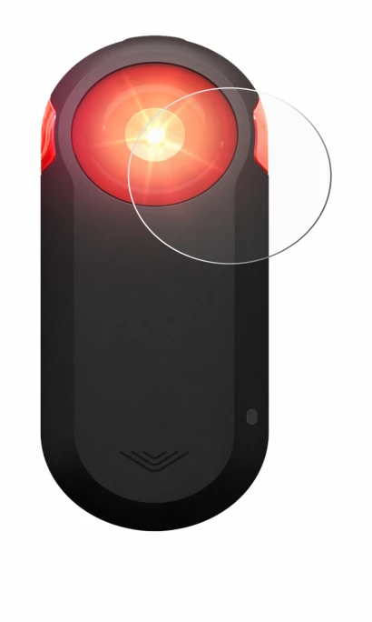 Imagen del dispositivo Garmin Varia RTL516 con una amplia variedad de protectores de pantalla.