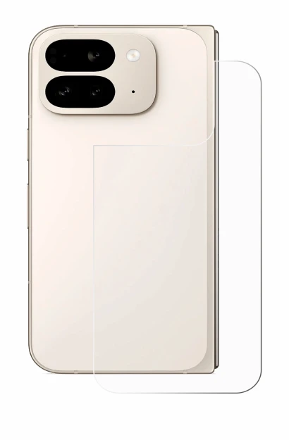 Imagen del dispositivo Google Pixel 9 Pro Fold (Trasero) con una amplia variedad de protectores de pantalla.