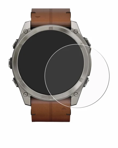 Imagen del dispositivo Garmin Fenix 8 AMOLED (51 mm) con una amplia variedad de protectores de pantalla.