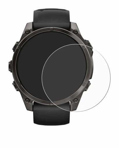 Imagen del dispositivo Garmin Fenix 8 AMOLED (47 mm) con una amplia variedad de protectores de pantalla.