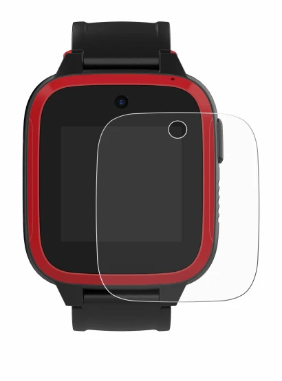 Imagen del dispositivo Xplora Let's Go con una amplia variedad de protectores de pantalla.