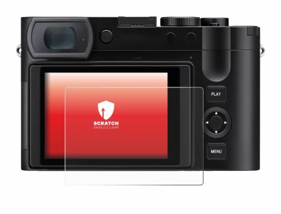 Imagen del dispositivo Leica Q3 43 con una amplia variedad de protectores de pantalla.