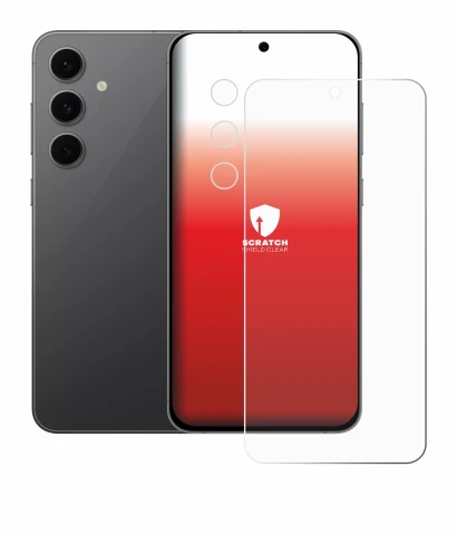 Imagen del dispositivo Samsung Galaxy S24 FE (Frontal+Cámara) con una amplia variedad de protectores de pantalla.