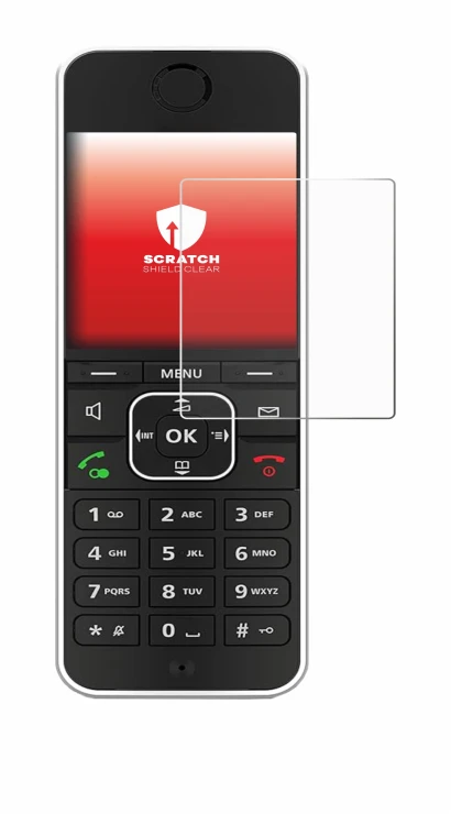 Imagen del dispositivo AVM Fritz!Fon C6 Black con una amplia variedad de protectores de pantalla.