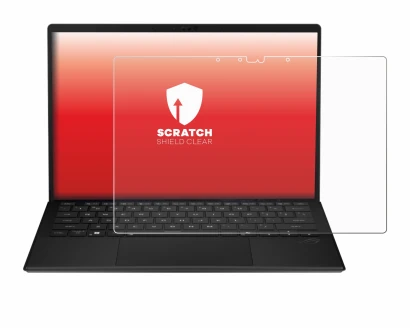Imagen del dispositivo ASUS ROG Flow Z13 2025 con una amplia variedad de protectores de pantalla.