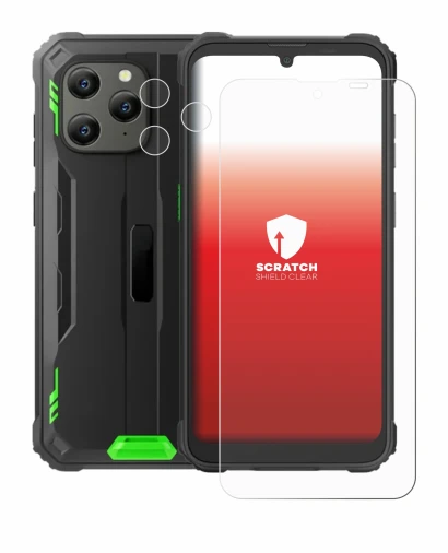 Imagen del dispositivo Blackview BV5300 Plus (Frontal+Cámara) con una amplia variedad de protectores de pantalla.