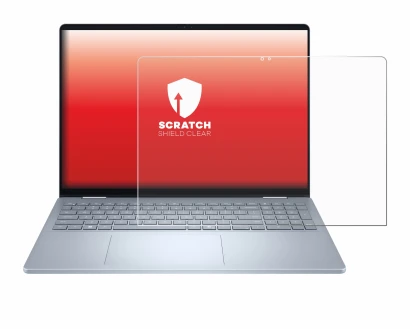 Imagen del dispositivo Dell 16 Plus-2-in-1 con una amplia variedad de protectores de pantalla.